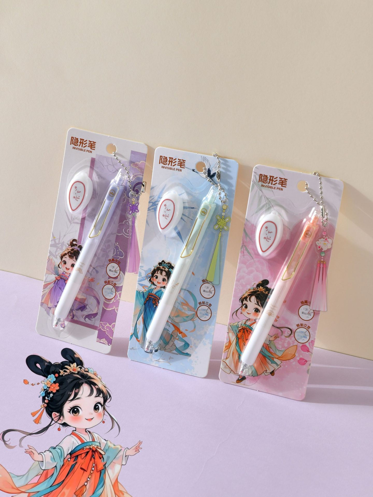 新品足球按动隐形笔灯照中性笔紫外线标记笔记号笔18支装详情21