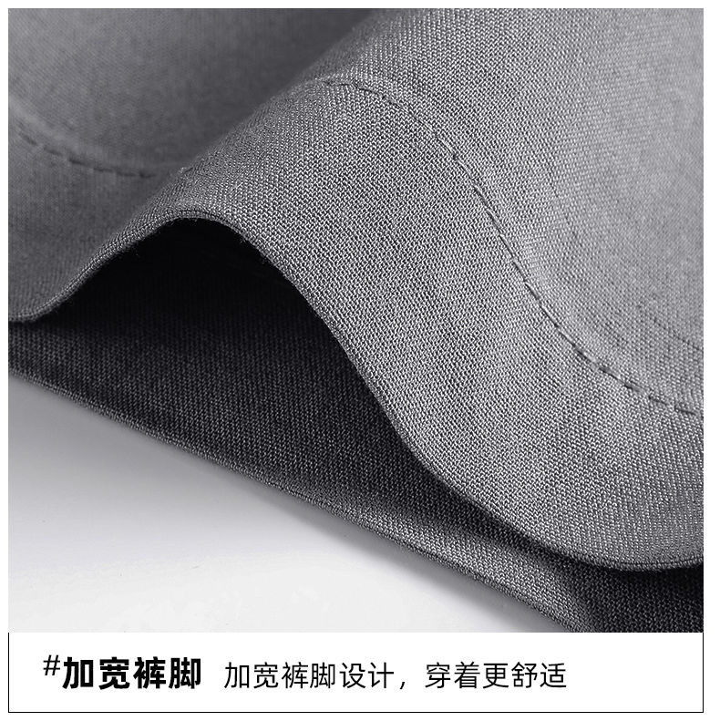 休闲短裤夏季薄款男士运动中裤宽松胖子黑色冰丝五分男裤子短裤详情15