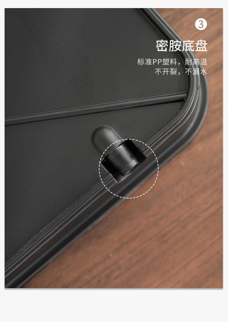 Chinese retro-style magnetic tea tray for water storage and drainage, simple Gongfu tea set, office draining tea table, dry brewing tea saucer pic 17