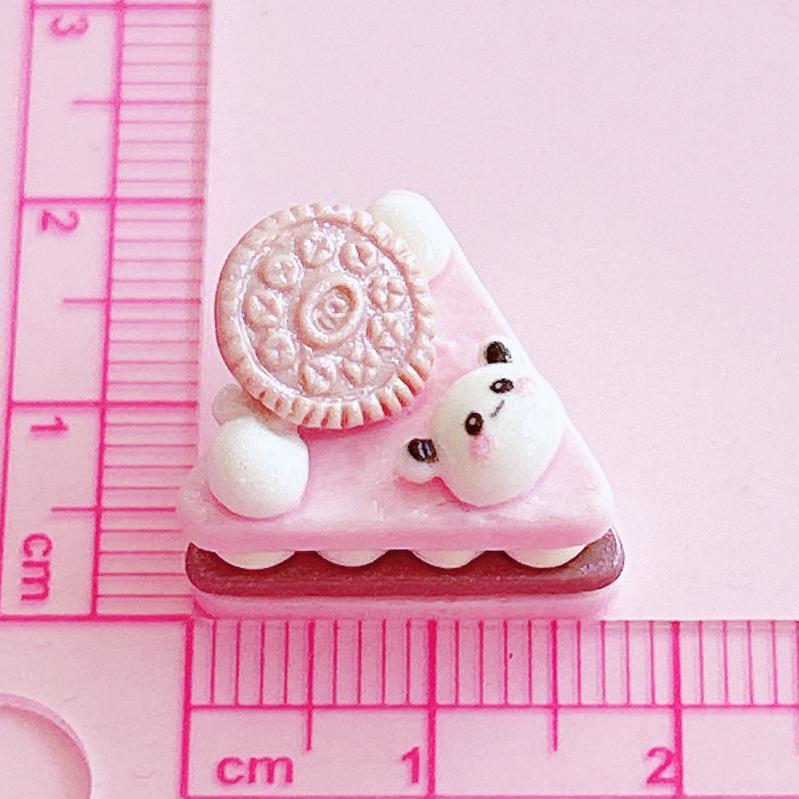 Panda Triangle Mousse Cake Food Play Decoration diy Hair accessory Pendant Handcrafted matching decorative embellishment materials pic 11