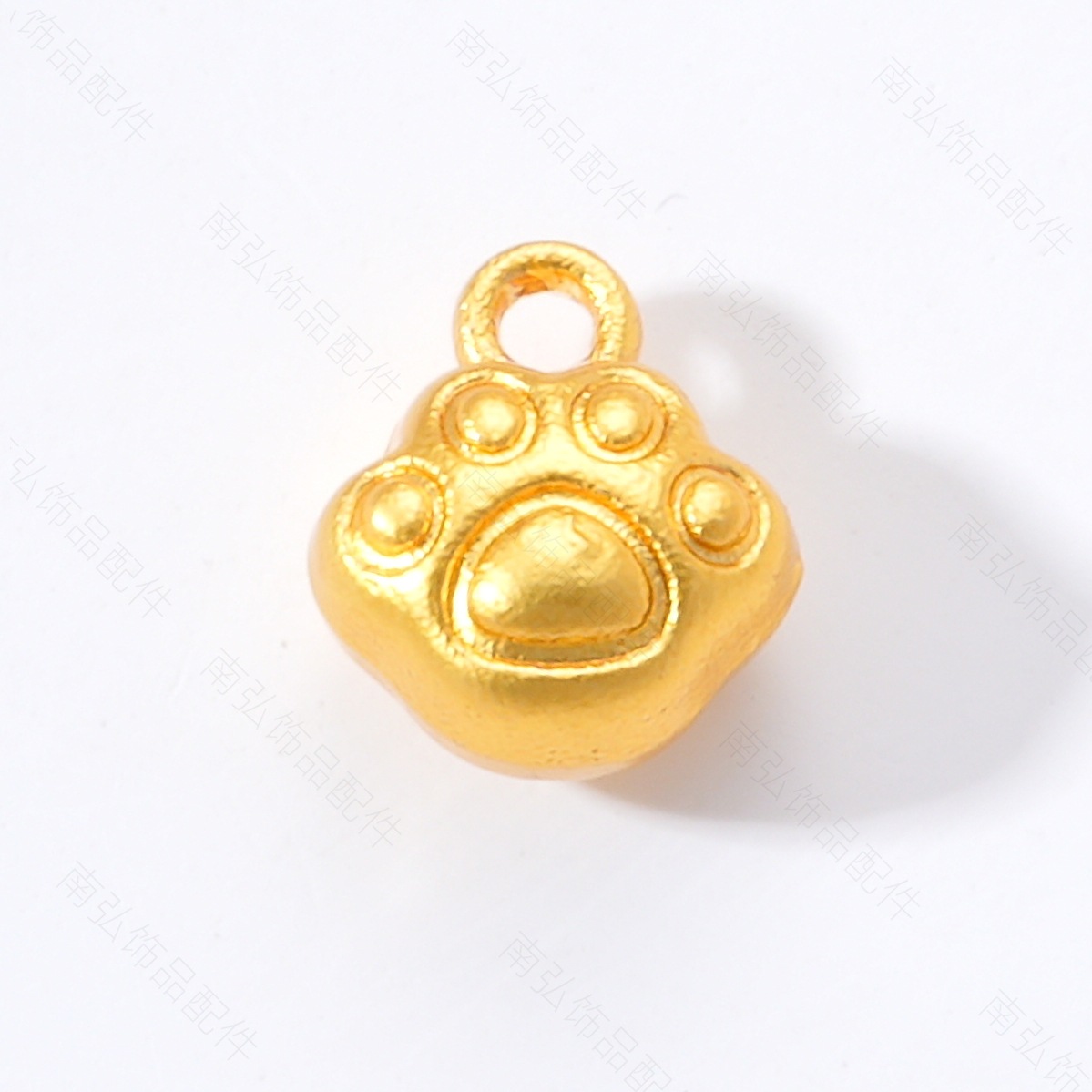 Gold high-color-retaining cat paw and bear paw pendant necklace buckle, cute bracelet, multi-loop pendant DIY accessory, handcrafted jewelry pic 9