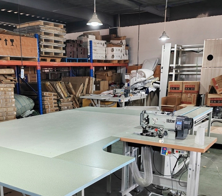 Cotton quilt cutting and wrapping integrated machine, mattress edge wrapping machine, semi-automatic industrial flat car, computerized three-synchronization thick material sewing machine pic 8