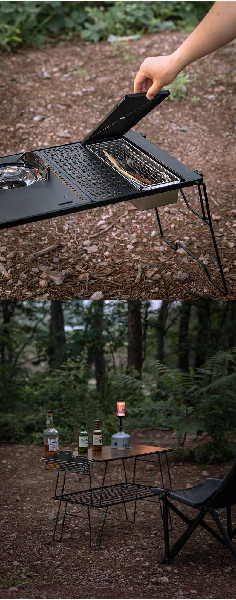 Outdoor camping tableware, metal storage baskets, lunch bags, picnic bags, insulated bags, cold preservation bags, food delivery bags pic 7