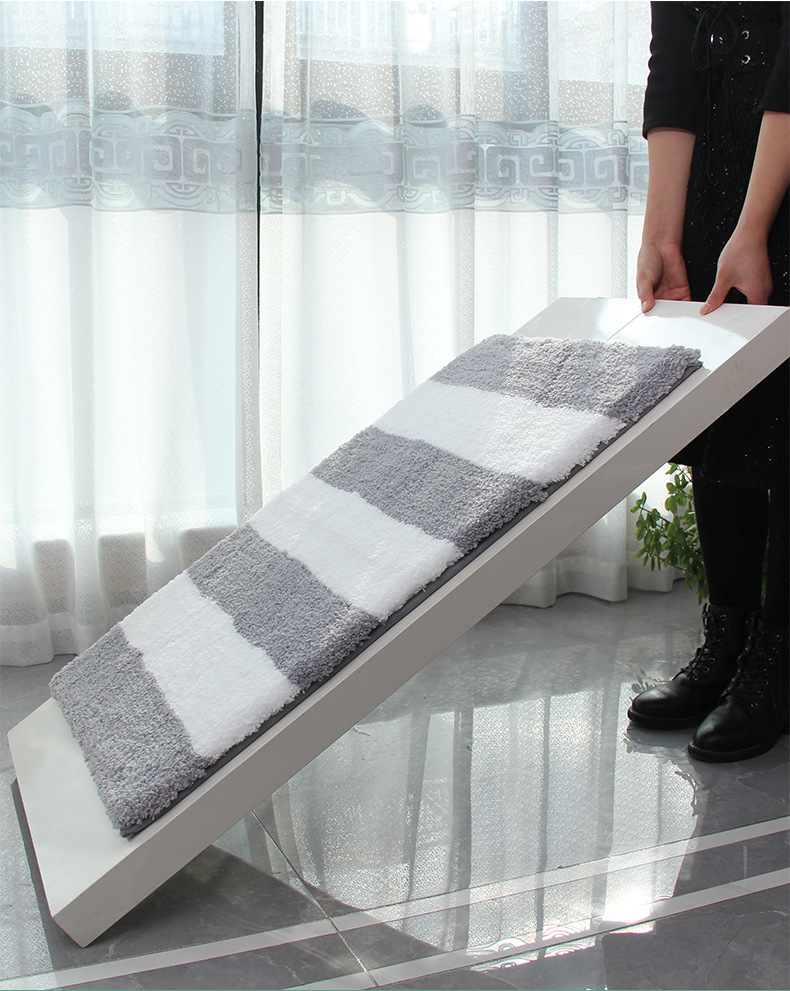 Modern and simple carpet floor MATS for home use, anti-slip and water-absorbing floor MATS for bathrooms and toilets, indoor entrance door floor MATS, cross-border export, cross-border super-fine fiber kitchen two-piece set floor MATS, foot MATS, entrance balcony carpets, long strips, anti-slip and oil-absorbing pic 18