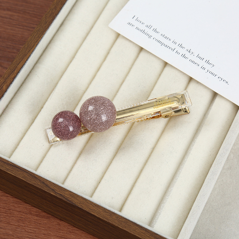 精致花朵鸭嘴夹字夹后脑勺侧边刘海碎发卡简约百搭侧边碎头饰批发详情5