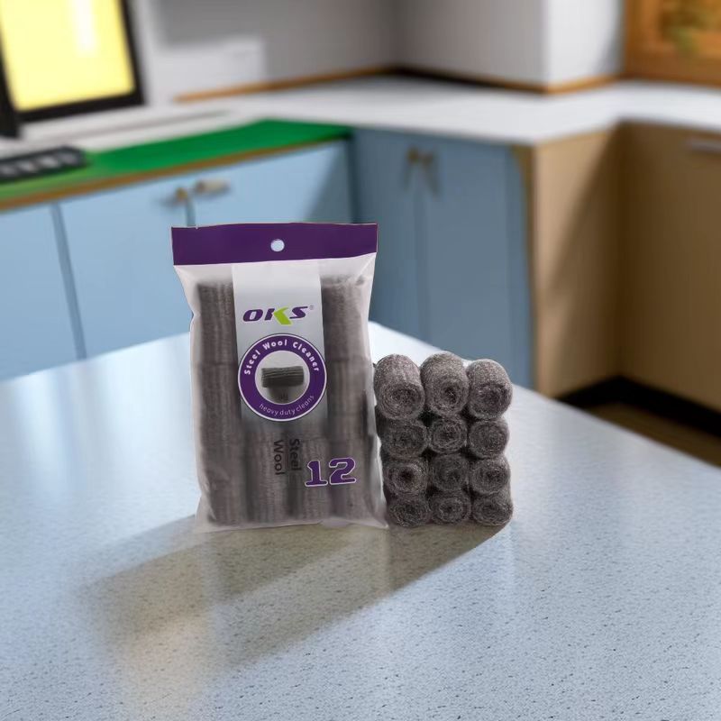 Household steel wool balls, stainless steel cleaning balls, pot brushes, dish brushes, steel wool balls, kitchen dish cleaning balls, OKS pic 2