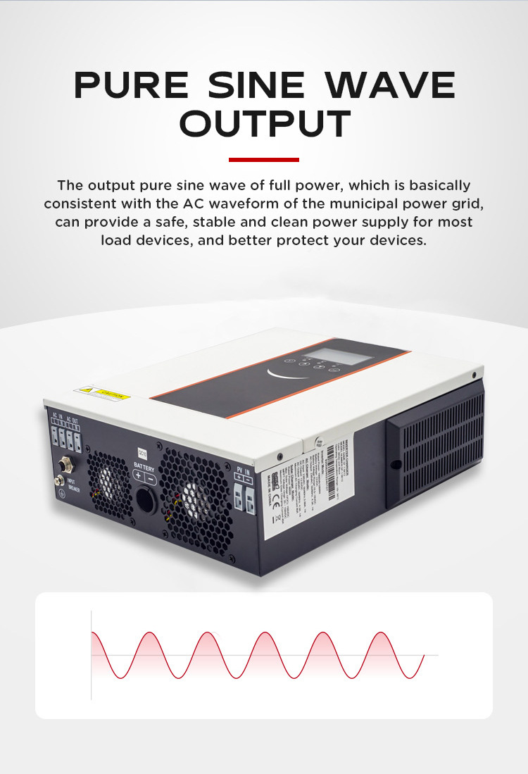 Liqun Solar photovoltaic reverse control integrated machine solar inverter 1KW-6.2KW genuine Bojia storage inverter pic 6