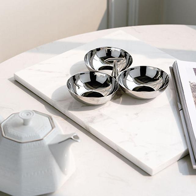 Cross-border light luxury high-end stainless steel dried fruit tray, home creative living room coffee table, fruit plate, snack bowl, fruit plate pic 4