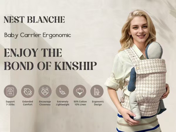 亚马逊双肩婴儿多功能可调节背带纯棉可用宝宝儿童抱娃神器腰凳详情2