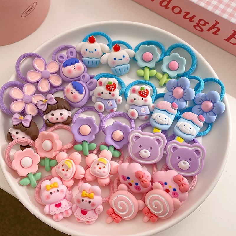 宝宝发圈发小皮筋头绳高弹力橡皮筋女童发绳头饰儿童发饰饰品详情20