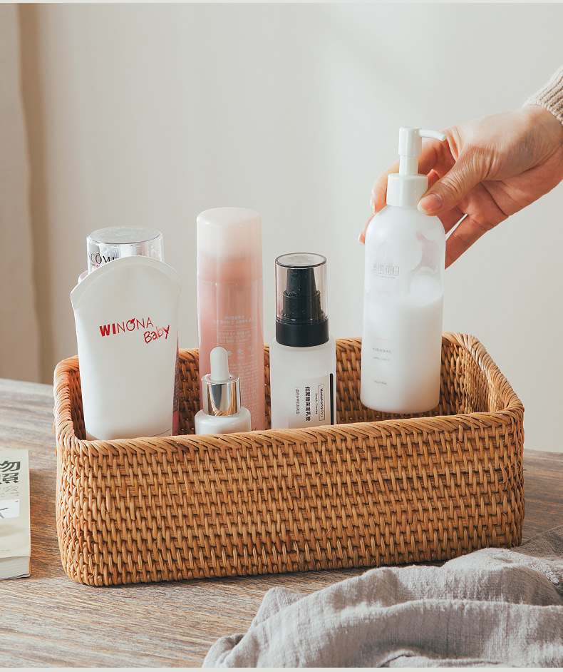 藤编收纳筐水果篮家用馒头筐竹编面包筐馍筐零食野餐篮筐手编篮子详情13