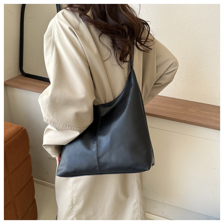 复古通勤质感单肩包包女2024今年流行韩版气质腋下包托特包时尚女详情24