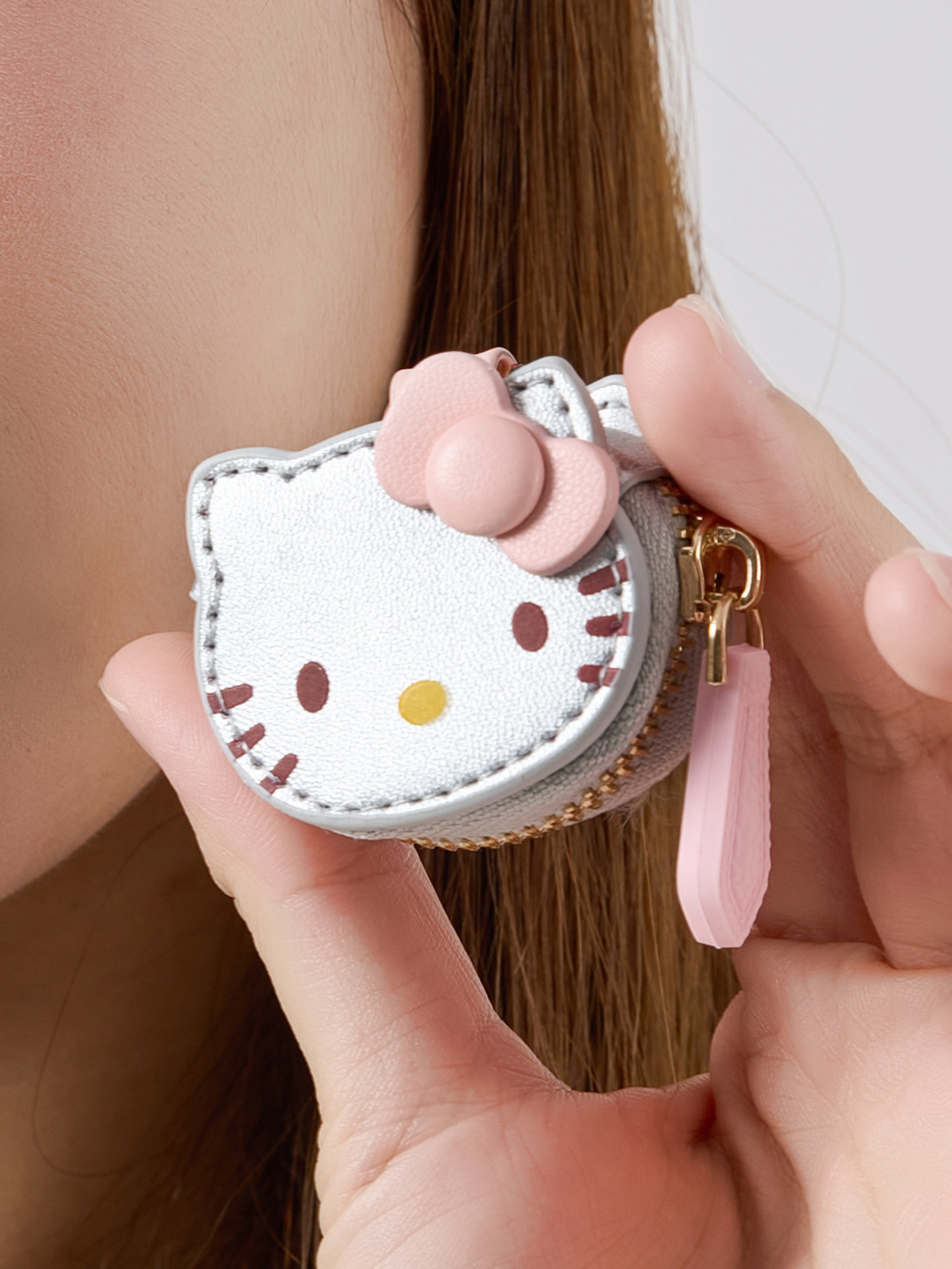 En stock lindo dibujos animados KT gato colgante alto nivel de apariencia hello kitty bolsa colgante llavero chica mejor amiga regalo pic 23