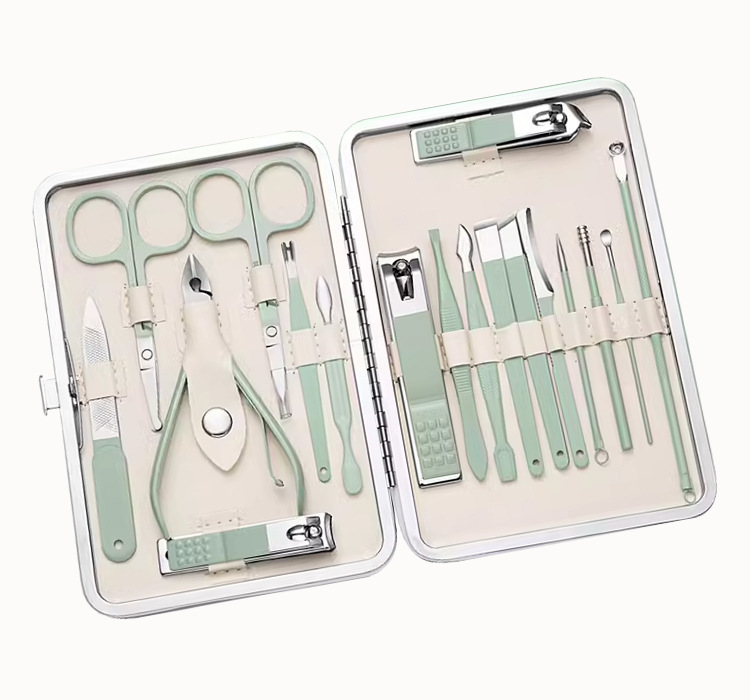 Factory direct sales of stainless steel nail clippers and nail scissors set, 7-piece nail tool set, printed with gift LOGO pic 40