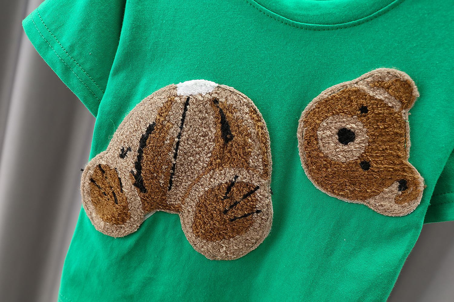 男女儿童外贸服装批发夏季新款宝宝卡通棉短袖t恤两件套厂家批发详情17