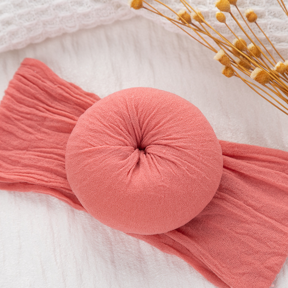 欧美新款新生婴儿帽子发带套装两件套0-12个月宝宝套头帽印度帽详情11