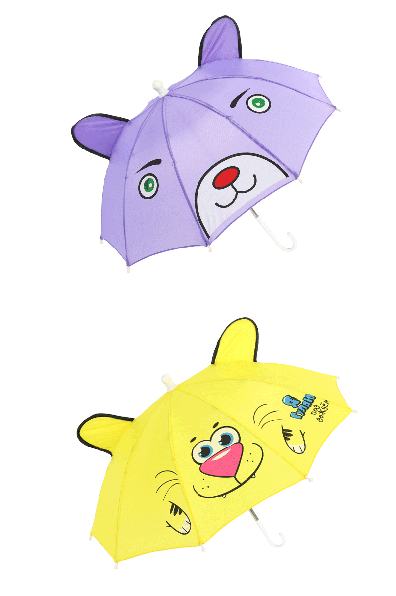 1-3岁宝宝小雨伞玩具伞幼儿园装饰道具儿童雨伞糖果色卡通耳朵伞详情22