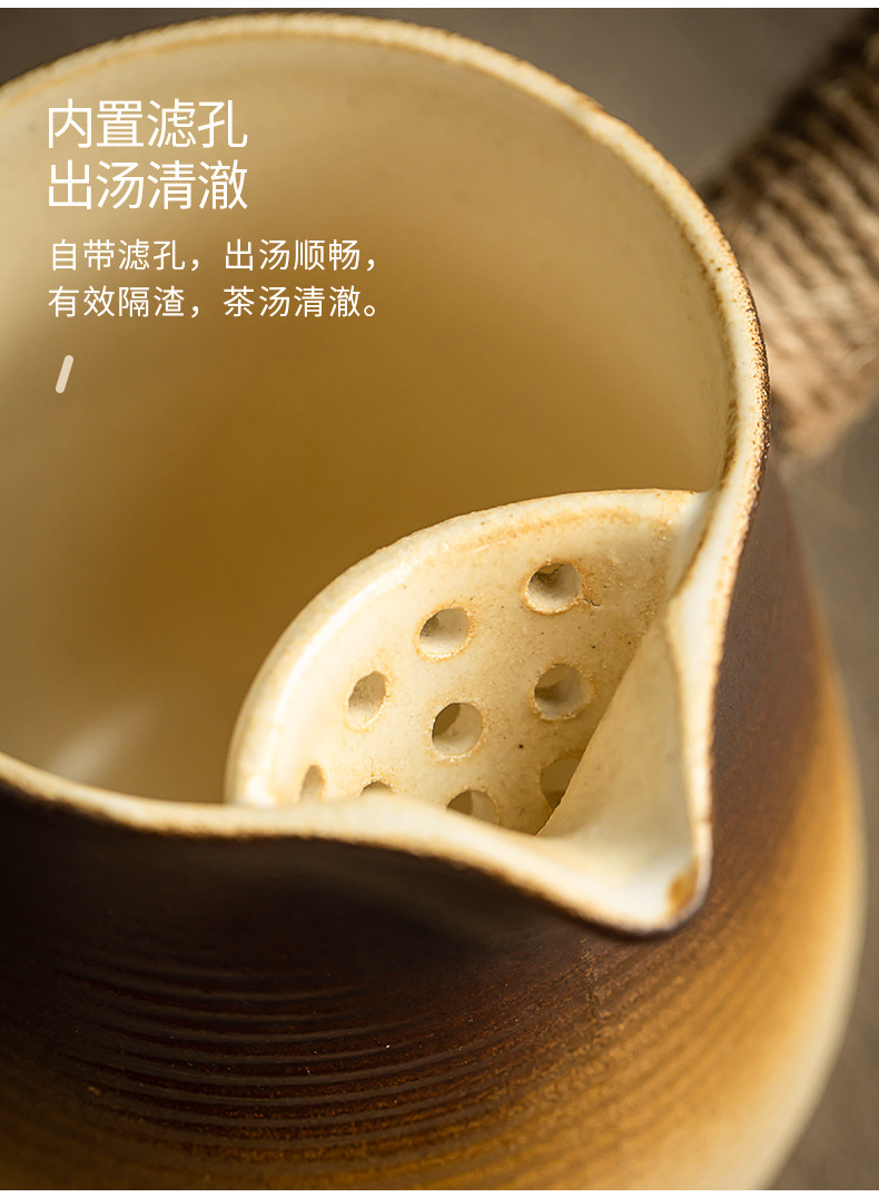 A complete set of electric ceramic stove for indoor household tea brewing, a set of flower tea sets, a glass teapot with hair pic 19