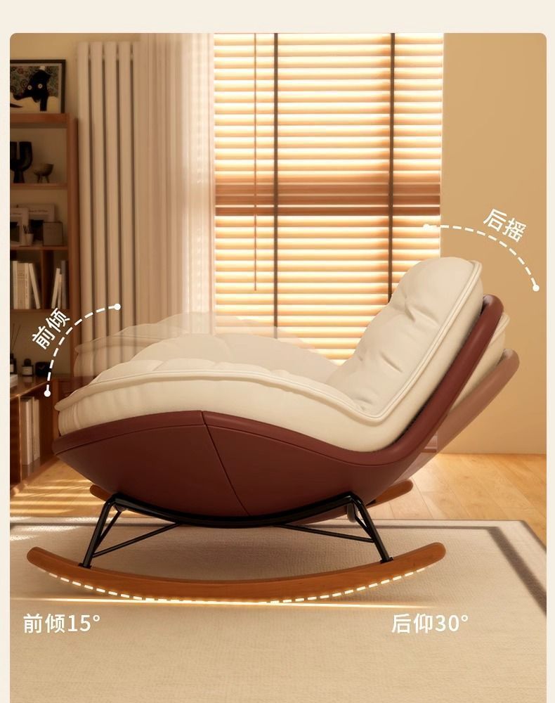 企鹅摇摇椅单人懒人网红沙发躺椅阳台客厅轻奢卧室家用休闲逍遥椅详情2
