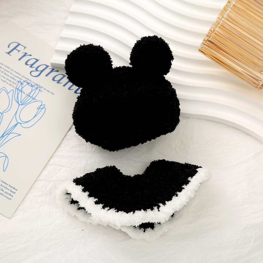 卡通毛茸茸迷你公仔服饰创意手工玩偶小娃衣软糯可爱换装头套配饰详情25