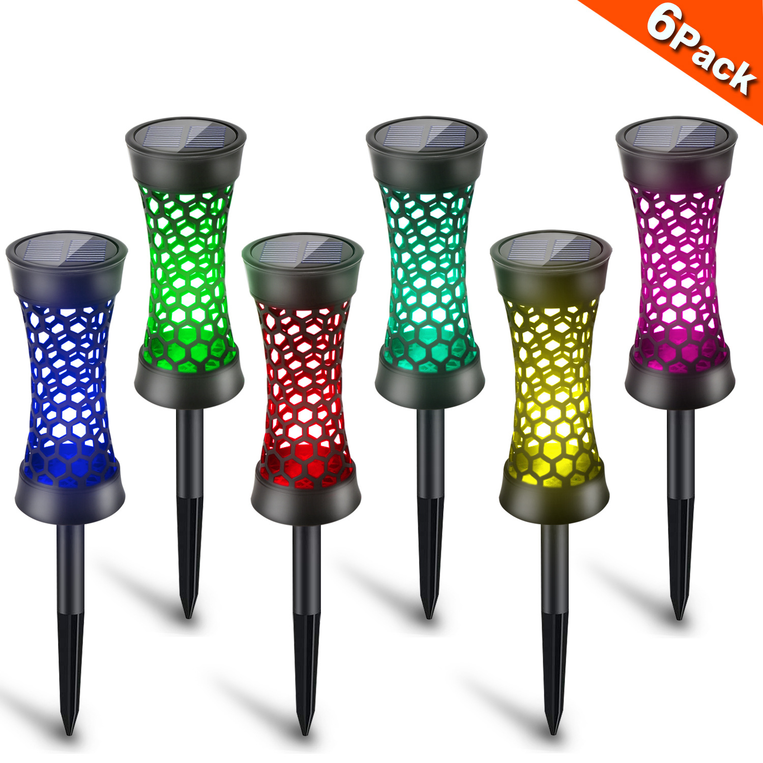 New solar led outdoor household waterproof lawn seven-color technology lighting spotlights, floodlights and ambient lights pic 6