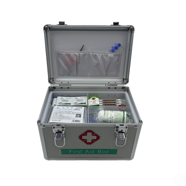 14-inch family aluminum alloy emergency storage medical box, home portable first aid kit set, outdoor portable storage box pic 8