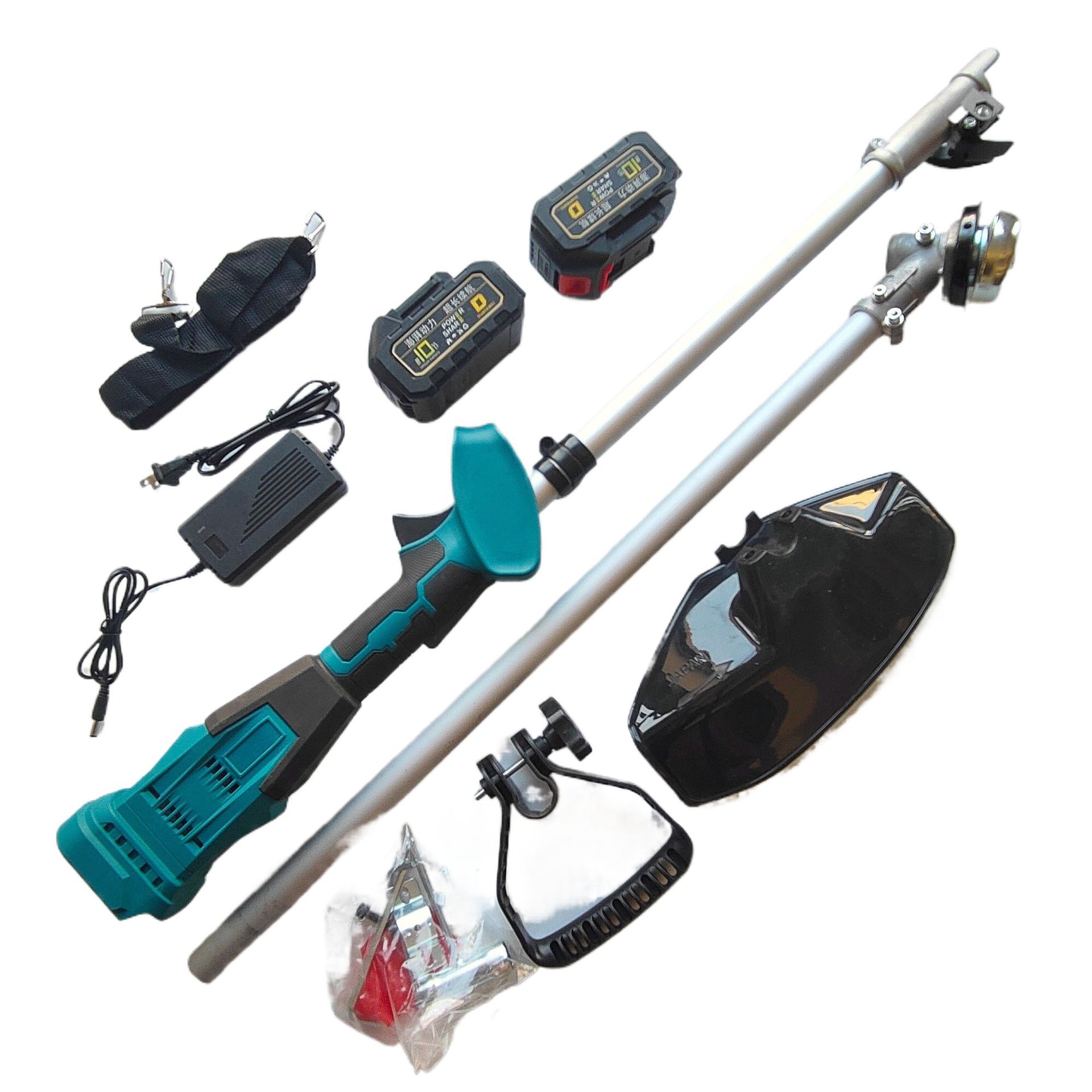 大功率10寸无刷电动割草机充电式除草背负式多功能小型农用打草机详情8