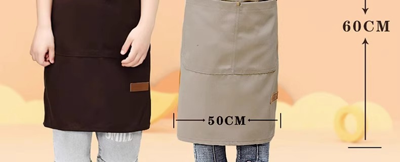 工厂现货 防水帆布围裙 儿童幼儿园书法绘画美术馆活动烘焙适用 男女孩家务围裙袖套 一体式设计方便实用详情9