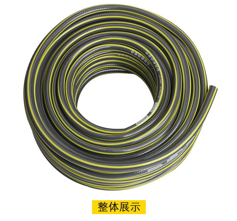 工厂批发环保型加厚三胶一线灰色4分洗车水管高压水管花园软管详情18