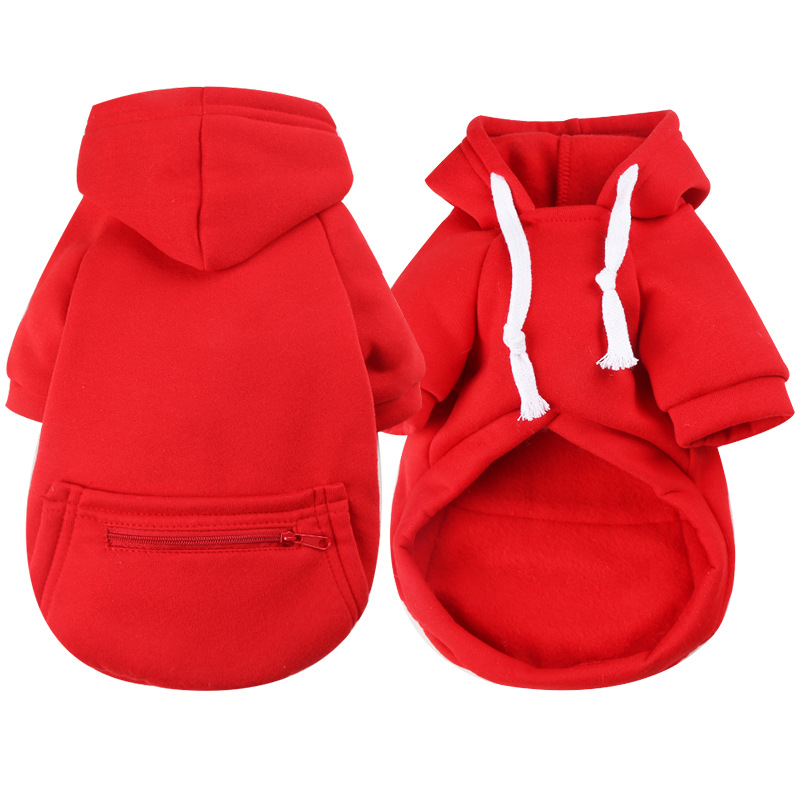 Otoño e invierno peluche de oro cremallera de bolsillo sudaderas grandes y medianas para perros perros ropa de gato fardo suministros para mascotas pic 29