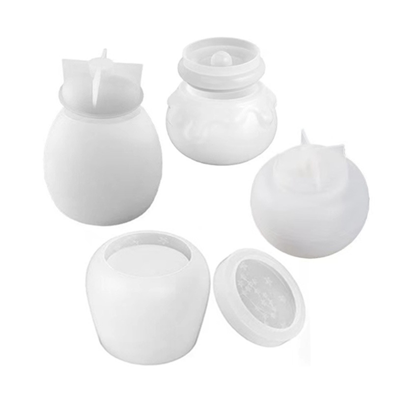 DIY crystal resin constellation pudding bottle mold, apple storage box, candle cup, honey storage jar silicone mold pic 11