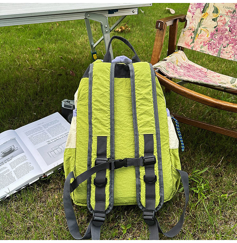 新款束口抽绳双肩包大容量休闲包户外运动登山包超轻量旅行背包详情44