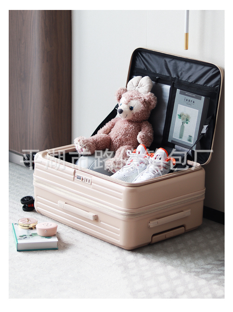 侧开口行李箱女2024新款可扩展多功能拉杆箱26寸旅行箱登机皮箱男详情8