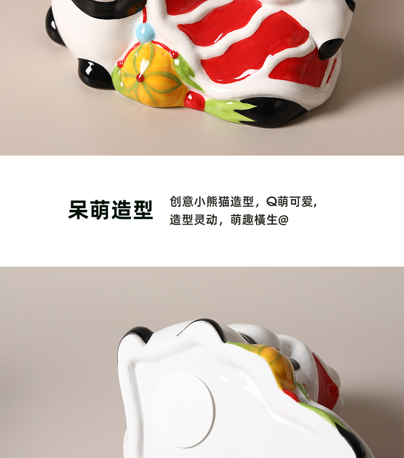 Warming housewarming panda ceramica hucha de dinero ideas estilo chino home doors oficina tesoro artesanía regalo caja de ahorros pic 17