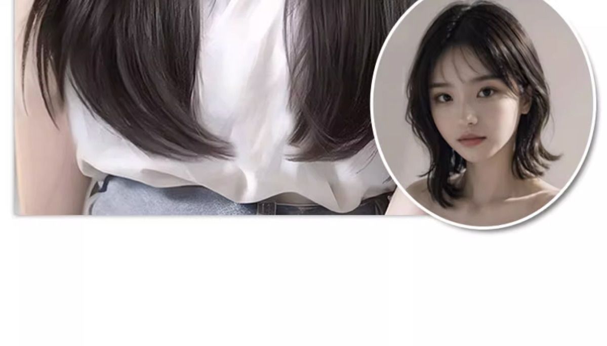 假发女一片式V型内扣微卷接发片长发仿真发无痕增发量补发片批发详情6