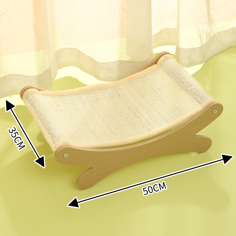 Cross-border supply summer cat rocking beds, pet wooden hammocks, cat rocking chairs, hammocks, factory direct sales, cat beds pic 12