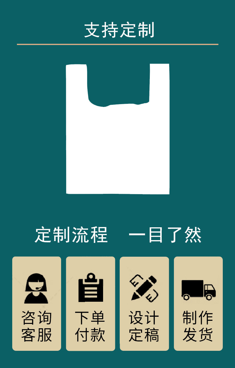 塑料袋定制批发外卖打包透明背心袋食品级口袋红色方便袋子笑脸袋详情15