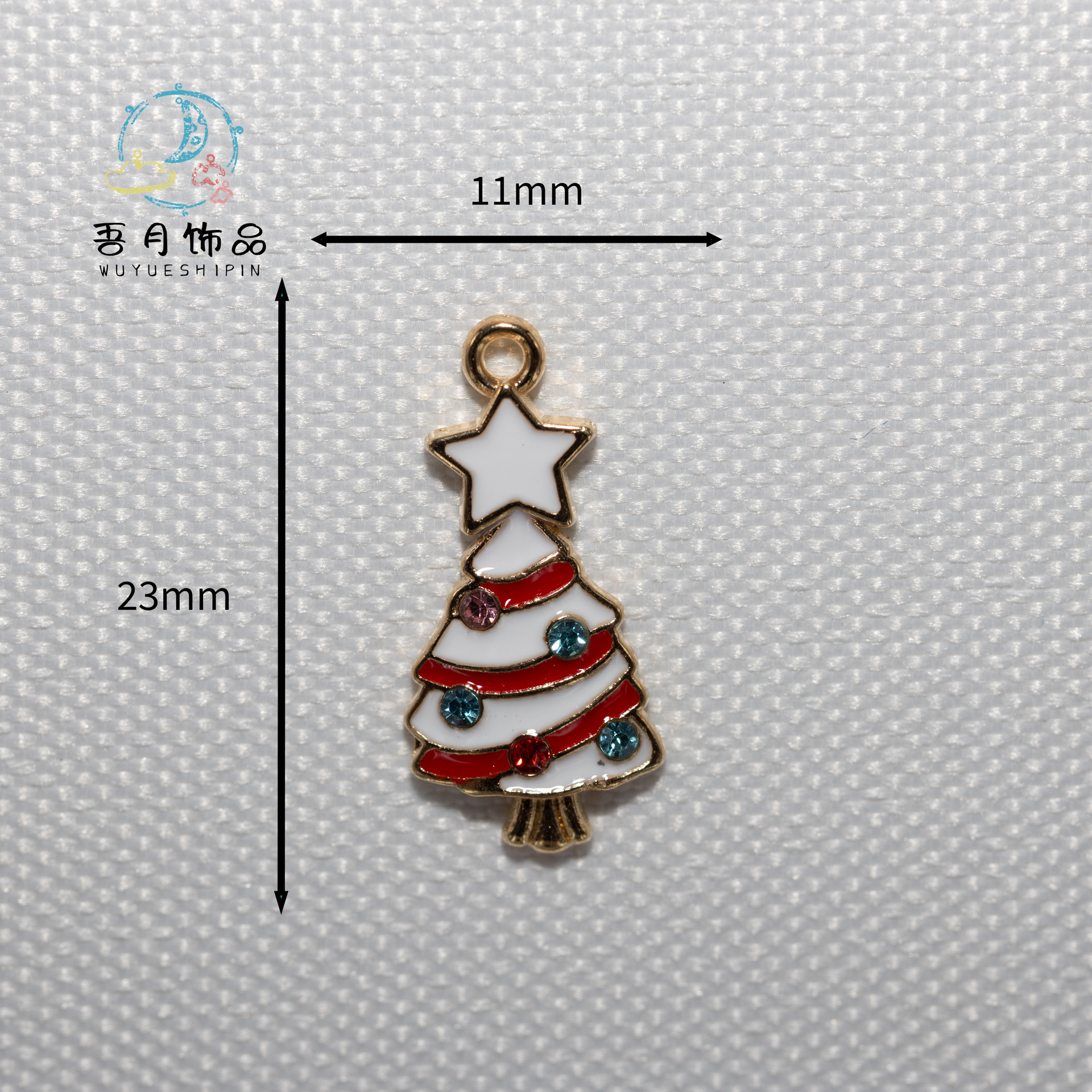 大量圣诞系列合金滴油配件挂件吊坠DIY跨境麋鹿雪花胸针别针装饰详情2