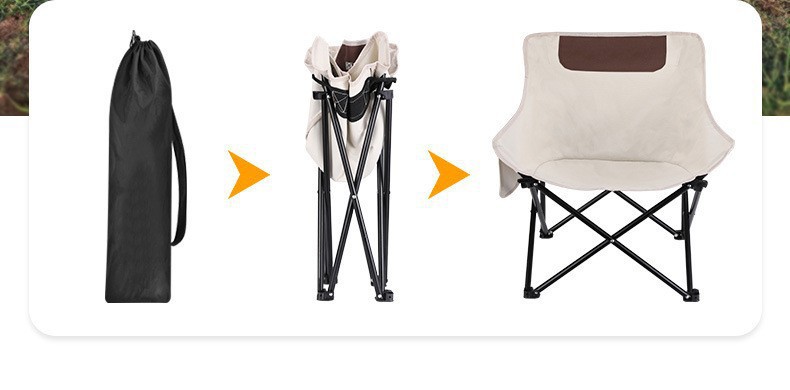 户外露营折叠克米特椅子月亮椅便携轻便户外椅钓鱼露营沙滩椅详情5