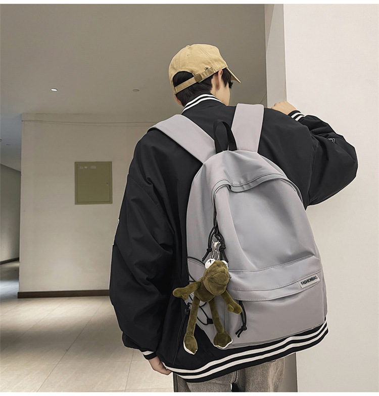 书包男大学生 简约日系ins高中初中生运动双肩包中学生电脑背包女详情25