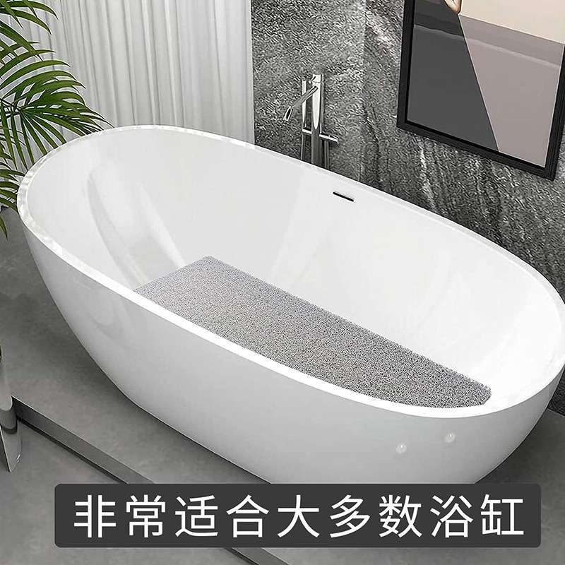 源头厂家跨境亚马逊浴室防滑淋浴房踩脚垫丝圈防水卫生间防水地垫家用地毯详情3