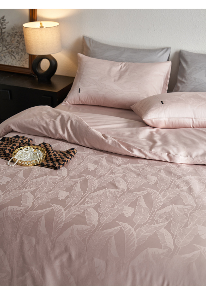 100-piece Xinjiang long-staple cotton all-cotton brocade jacquard four-piece set, high-end light luxury quilt cover and bed cover, pure cotton all-season style pic 22