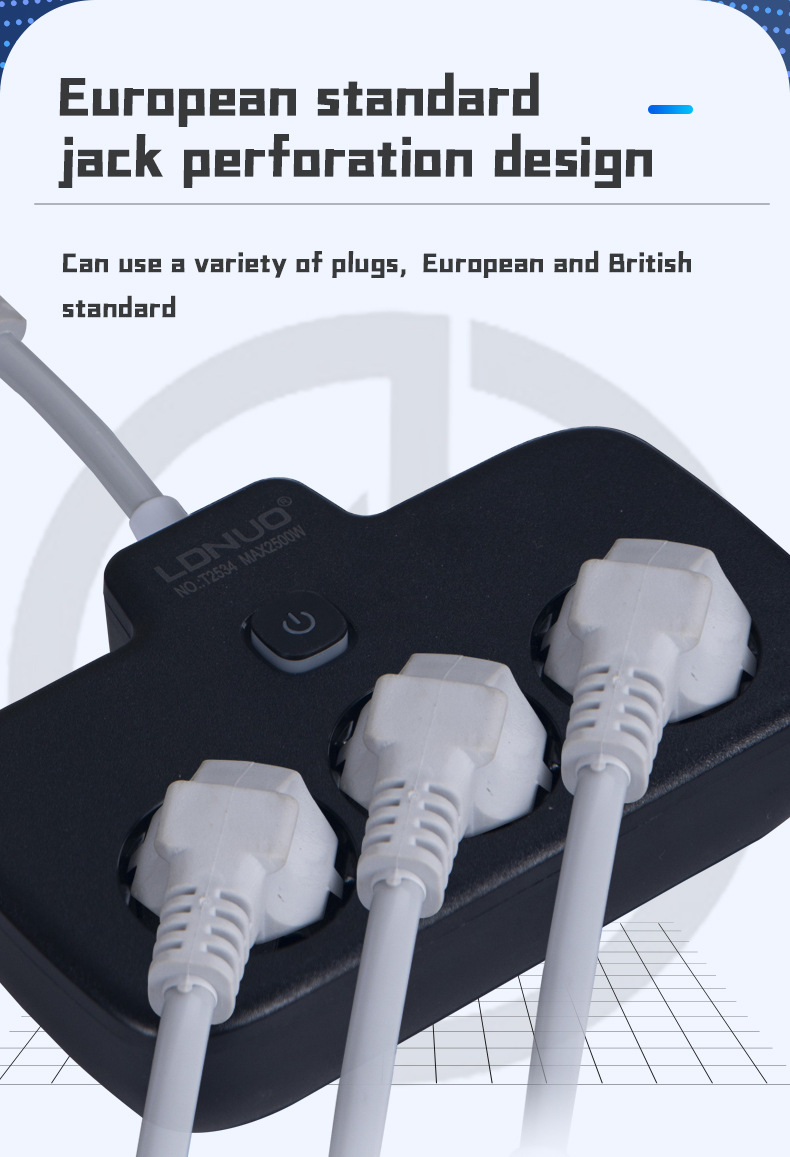 Cross-border Central Asian five countries European standard sockets, USB power strips, German power boards, German standard power strips, German and Russian power strips pic 9