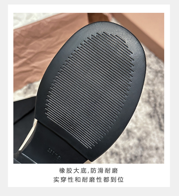Q1-36法式复古厚底玛丽珍单鞋乐福鞋秋冬小众高级感小皮鞋女鞋黑详情12
