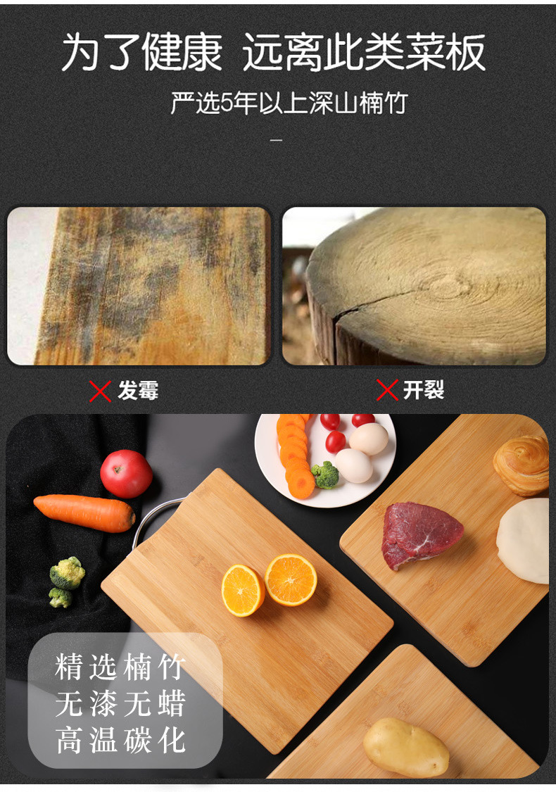 Bamboo cutting board, anti-mold cutting board, Nan bamboo cutting board, one-piece consignment, household rolling noodle bamboo and wood cutting board kitchenware pic 3