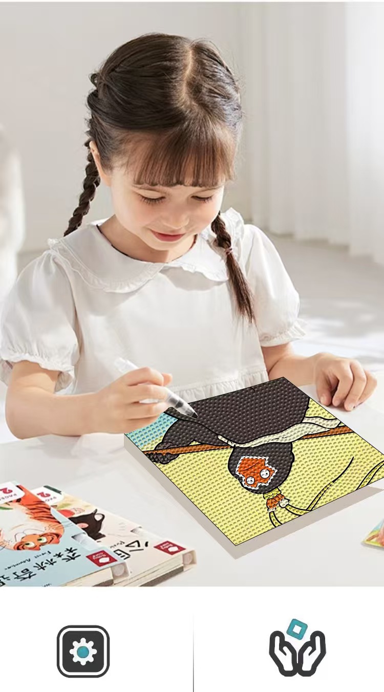 Langlang Mountain Diamond Painting Anime Character Collection, DIY Full Diamond Healing decorative Hanging Painting, 5D dot Diamond Home decoration leather painting pic 1