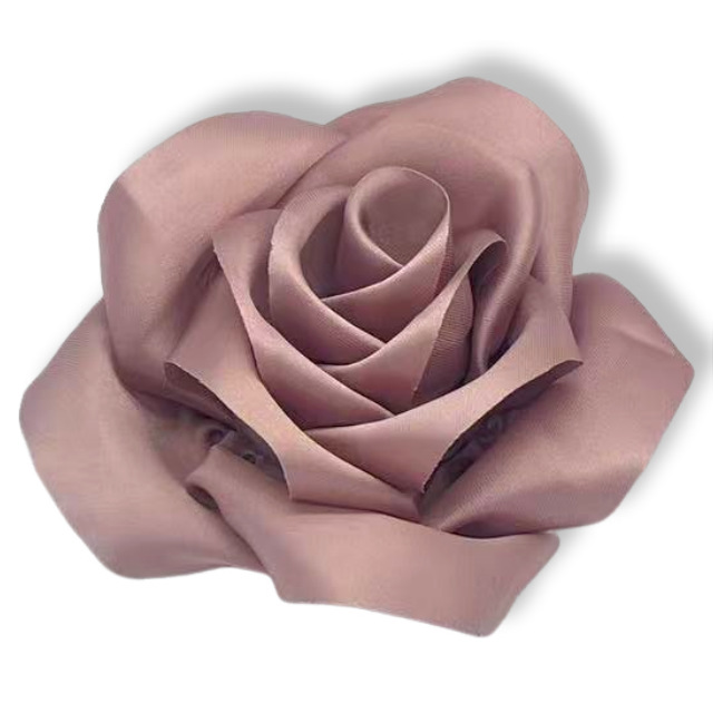 复古缎面玫瑰花布艺立体饰品花朵 diy发饰胸花鞋帽服装辅料配件详情12