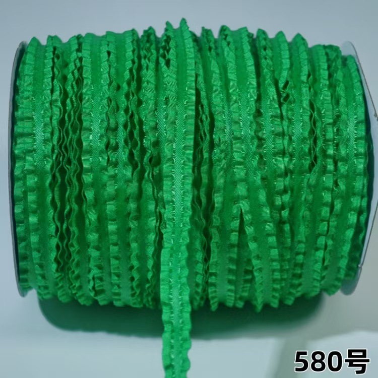 3.8厘米涤纶裙边带荷叶边50码每卷服装饰品辅料蝴蝶结礼品包装丝详情8