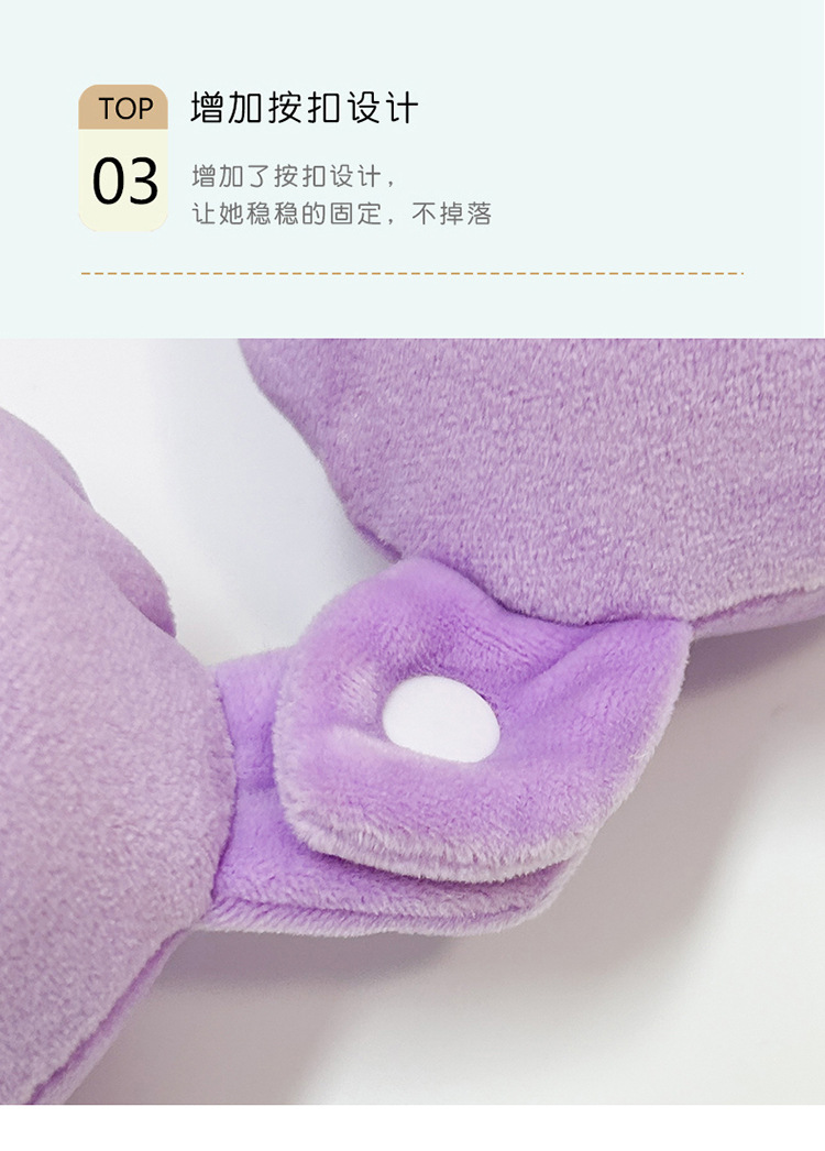 Solid-colored portable travel pillow for both men and women, simple and plain latex sleeping wonder, soft and slow rebound headrest wholesale pic 8