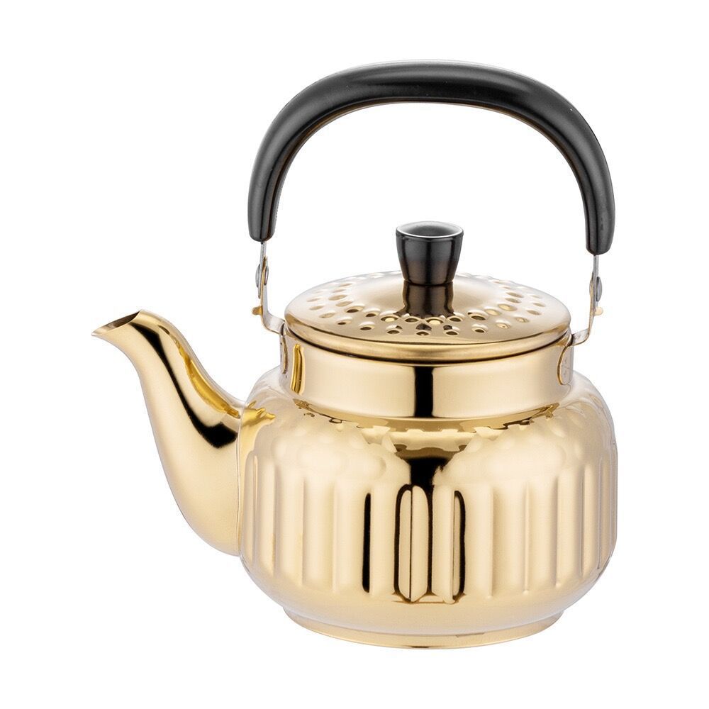 Stainless steel tea kettles and water kettles for commercial restaurants, hotels, canteens and eateries with mesh strainers. Household flower tea kettles with strainers pic 5